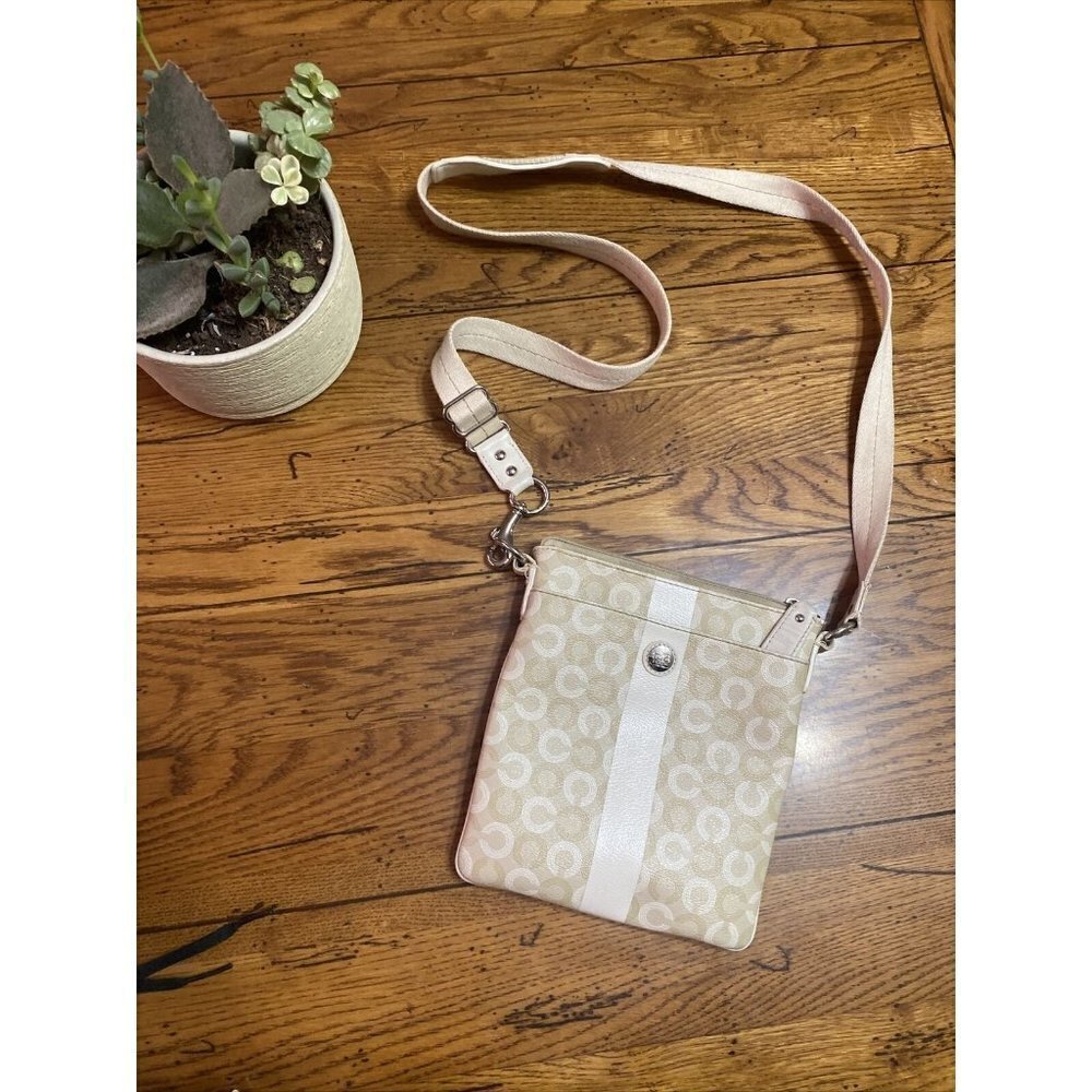 VINTAGE COACH  OPT ART CROSSBODY BAG